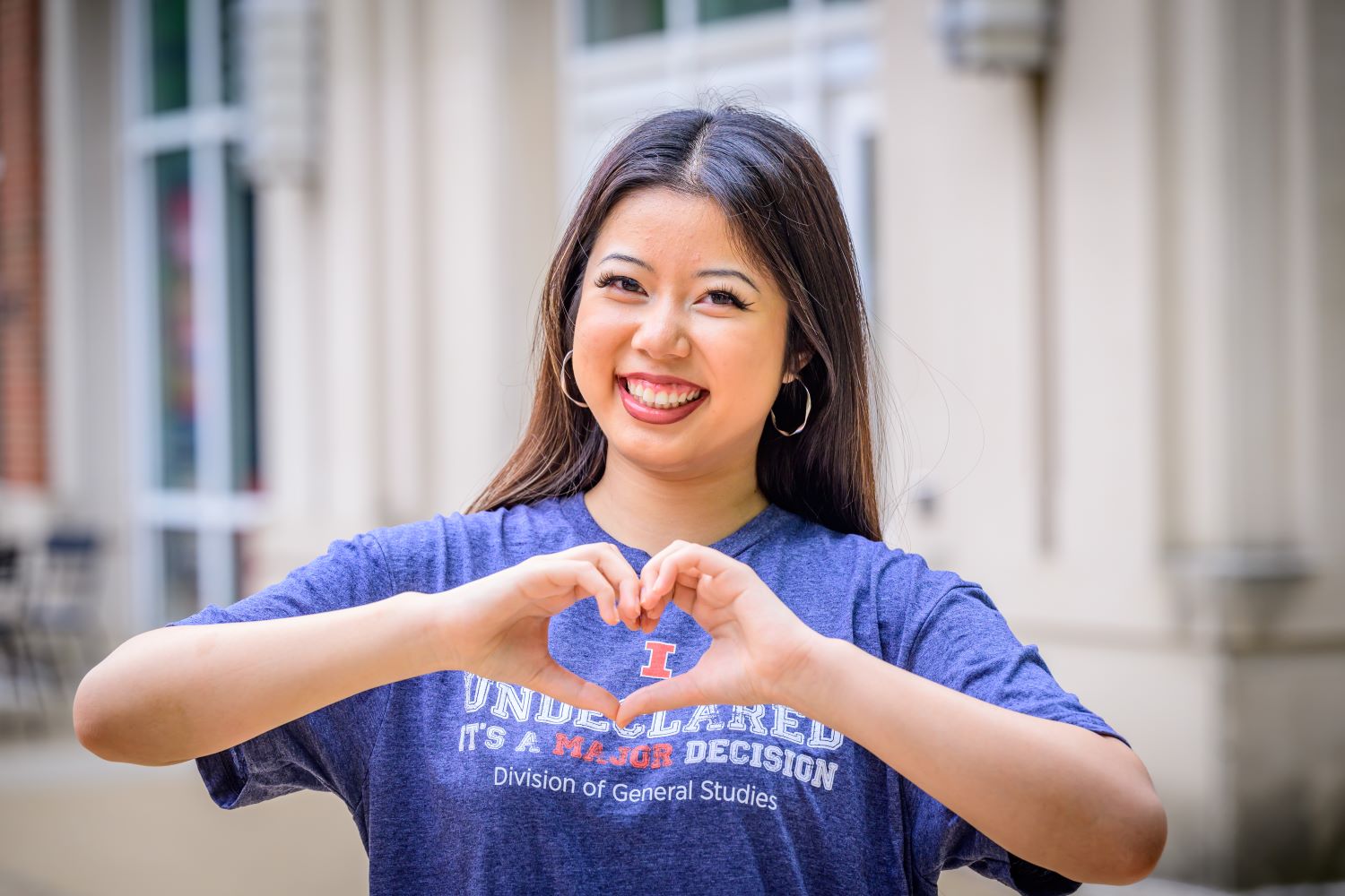 DGS Ambassador in front of IUB